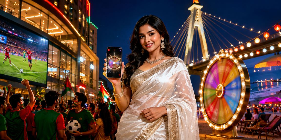 কক্সবাজারে রুলেট ঘোরানো দৃশ্য